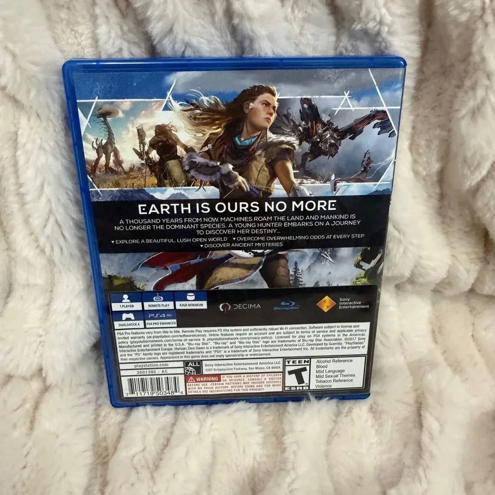 Horizon Zero Dawn Sony PlayStation 4 PS4 Game Disc Case Complete